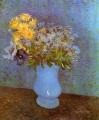 Jarrón con Lilas Margaritas y Anémonas Vincent van Gogh Impresionismo Flores